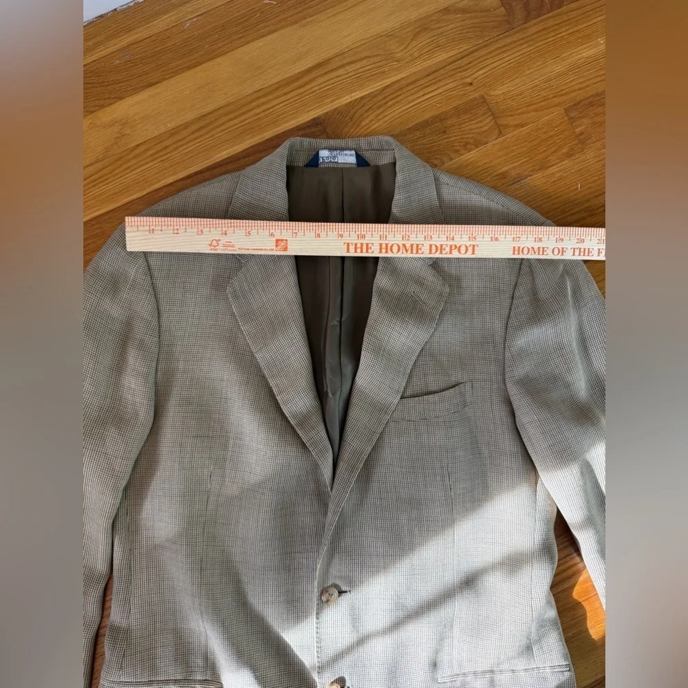 Polo Ralph Lauren Men’s Sport Coat Made in Italy 44 Long Tan Beige EUC